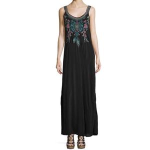 Johnny Was Ziva Sleeveless Embroidered Maxi Dress